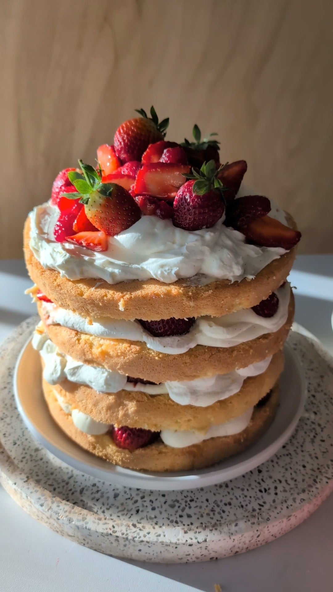 Strawberry Birthday Cake - recipe