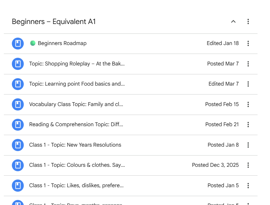 STANDARD PACKAGE - Conversational French Coaching with Eva