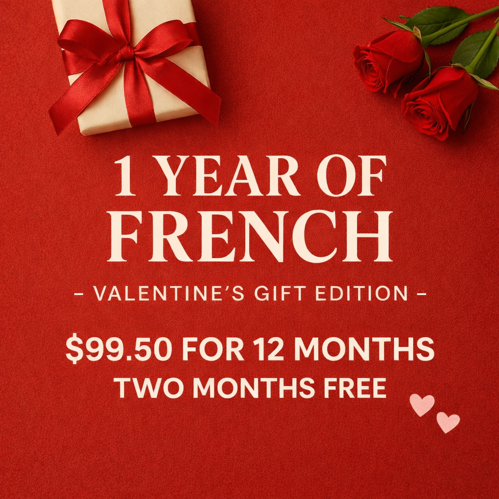 12 Months of French – Valentines Day Offer - Evalasting