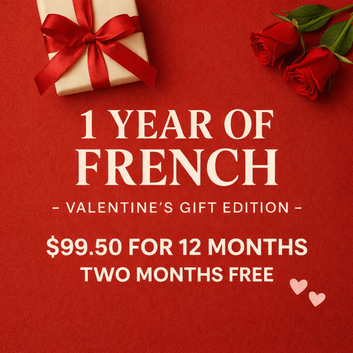12 Months of French – Valentines Day Offer - Evalasting