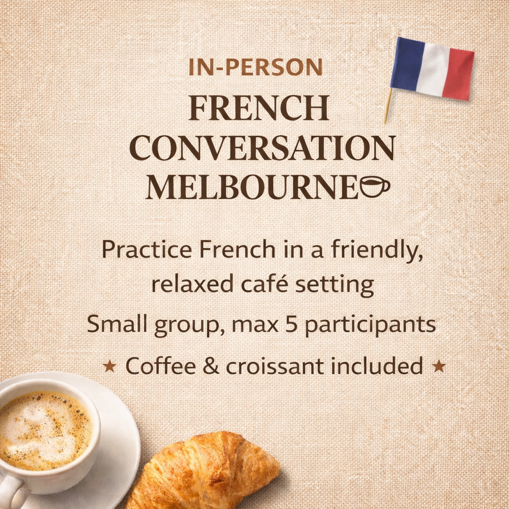 In-Person French Conversation – Melbourne - Evalasting
