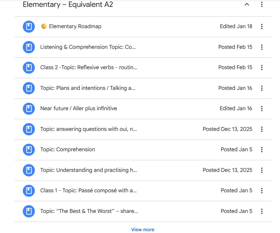 STANDARD PACKAGE - Conversational French Coaching with Eva