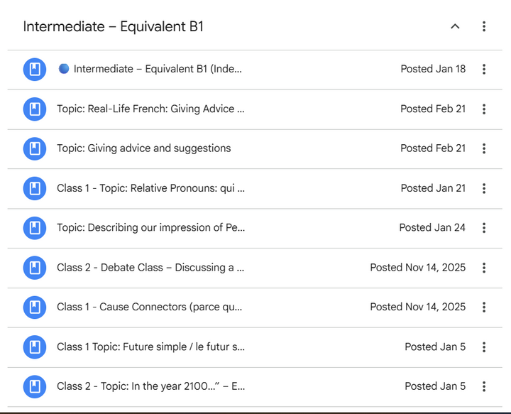 STANDARD PACKAGE - Conversational French Coaching with Eva